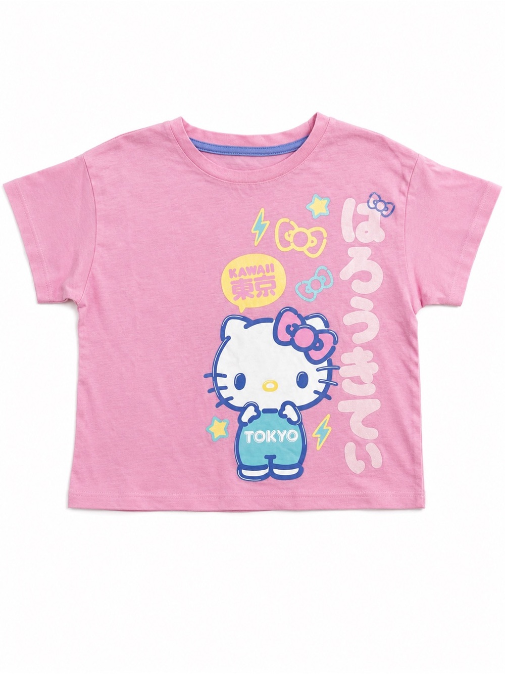 NEW Sanrio Hello Kitty Girls Cropped Tee